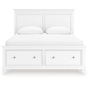 Fortman White Storage Panel Bedroom Set