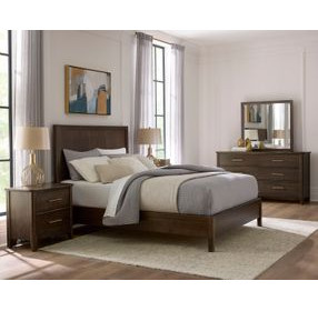 Nordhaven Nordic Walnut King Panel Bed