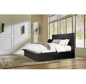 Londer Black California King Panel Bed