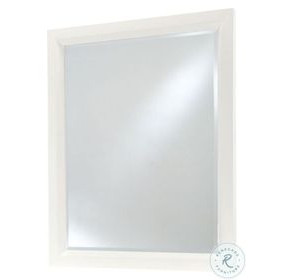 Oceanview Sand and Stark White Rectangular Dresser Mirror