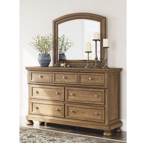 Vandenmore Medium Brown Dresser with Mirror