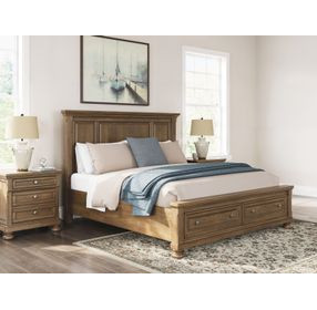Vandenmore Medium Brown King Panel Storage Bed
