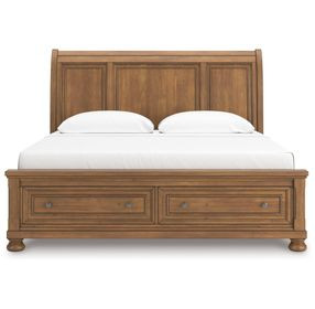 Vandenmore Medium Brown Sleigh Storage Bedroom Set
