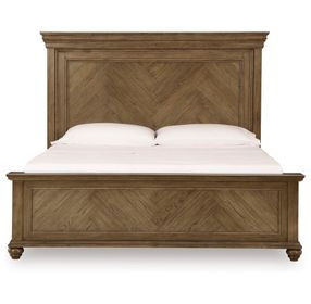 Drojan Medium Brown Panel Bedroom Set