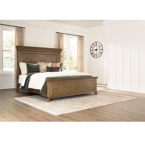 Drojan Medium Brown Queen Panel Bed