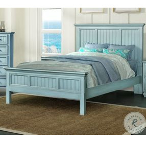Riviera Bleu King Panel Bed