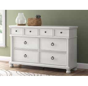 Chadworth Antique White 8 Drawer Dresser