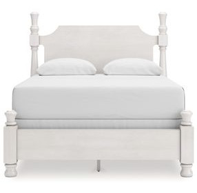 Greddinton Antique White Poster Bedroom Set