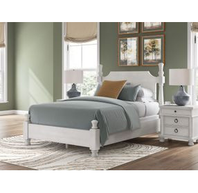 Greddinton Antique White Queen Poster Bed