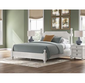 Greddinton Antique White California King Poster Bed