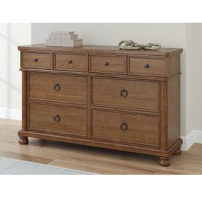 Chadworth Medium Brown 8 Drawer Dresser