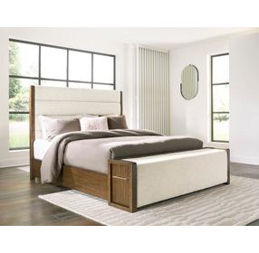 Marxmore Brown King Upholstered Storage Bed