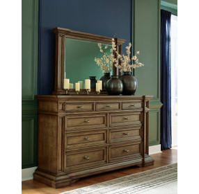 Thoridan Brown Dresser and Mirror