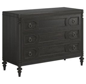 Atrium Black 3 Drawer Bachelor's Chest