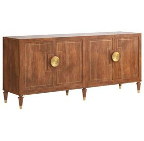 Boulevard Brown 4 Door Credenza