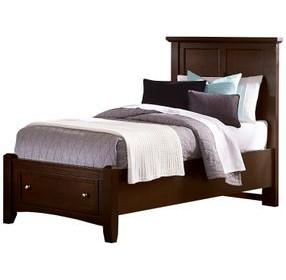 Bonanza Merlot Kids Mansion Storage Panel Bedroom Set