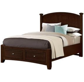 Bonanza Merlot Storage Poster Bedroom Set