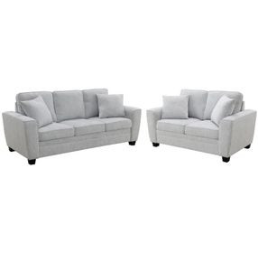 Ashbury Soft Gray Living Room Set