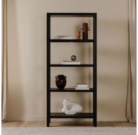 Nolan Black Bookcase