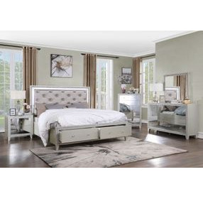 Sliverfluff Silver and Champagne Rectangular Dresser Mirror