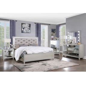 Sliverfluff Silver and Champagne 7 Drawer Dresser
