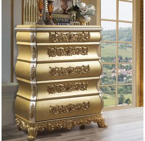 Seville Gold 5 Drawer Chest