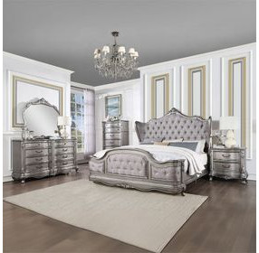 Ariadne Antique Platinum 5 Drawer Chest