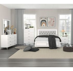 Casilda White 6 Drawer Dresser