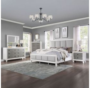 Katia Weathered White Rectangular Dresser Mirror