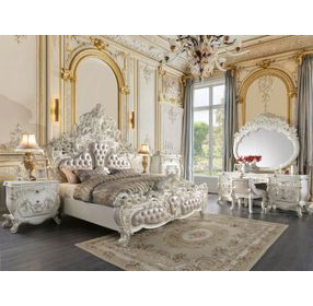 Vanaheim Antique White 3 Drawer Nightstand