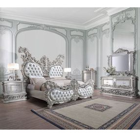 Valkyrie Antique Platinum 2 Drawer Nightstand