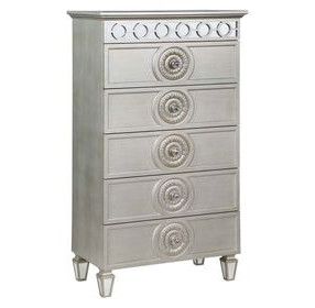 Varian Silver 5 Drawer Chest