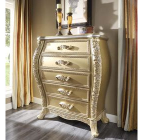 Cabriole Gold 5 Drawer Chest