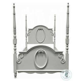 Flora Gray Youth Poster Bedroom Set