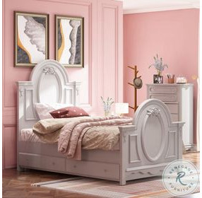 Flora Gray Twin Panel Bed