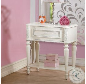 Dorothy Ivory 1 Drawer Nightstand