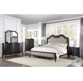 Chelmsford Black Antique 3 Drawer Nightstand