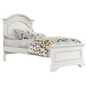 Olivia Brushed White Youth Panel Bedroom Set