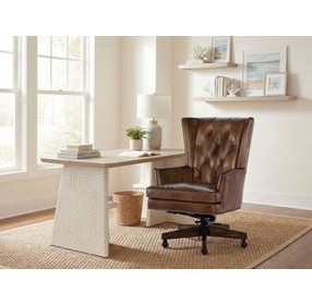 Finley Dark Wood Swivel Executive Chair
