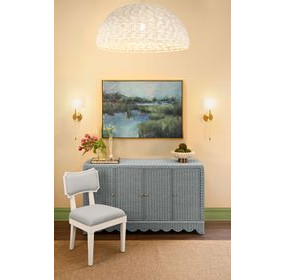 Beatrice Light Blue 4 Door Buffet