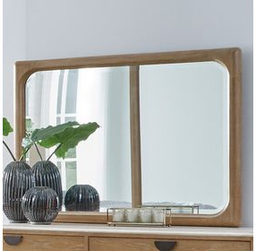 Escape Glazed Natural Oak Mirror