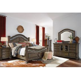 Durango Willadeene Brown 9 Drawer Dresser with Arched Mirror