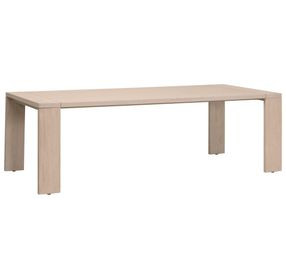 Big Sur Washed Ever Teak Outdoor 94" Rectangular Dining Table