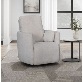 Trenton Mascarpone Manual Swivel Glider Recliner with Pillows