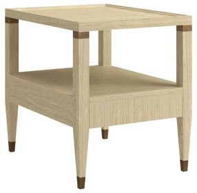 Eave Sundrenched Oak Rectangular 2 Drawer End Table