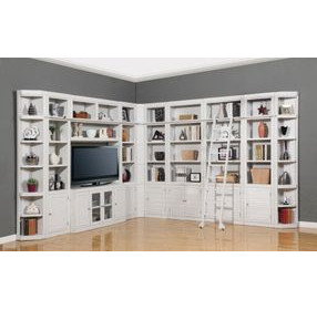 Boca Cottage White 12 Piece L Shape Entertainment Wall