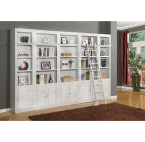 Boca Cottage White 6 Piece Library Wall