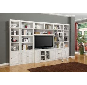 Boca Cottage White 7 Piece Entertainment Wall