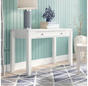 Boca Cottage White 48" Writing Desk
