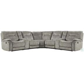 Brooks Shadow Natural Performance Fabric 7 Piece Modular Reclining Sectional